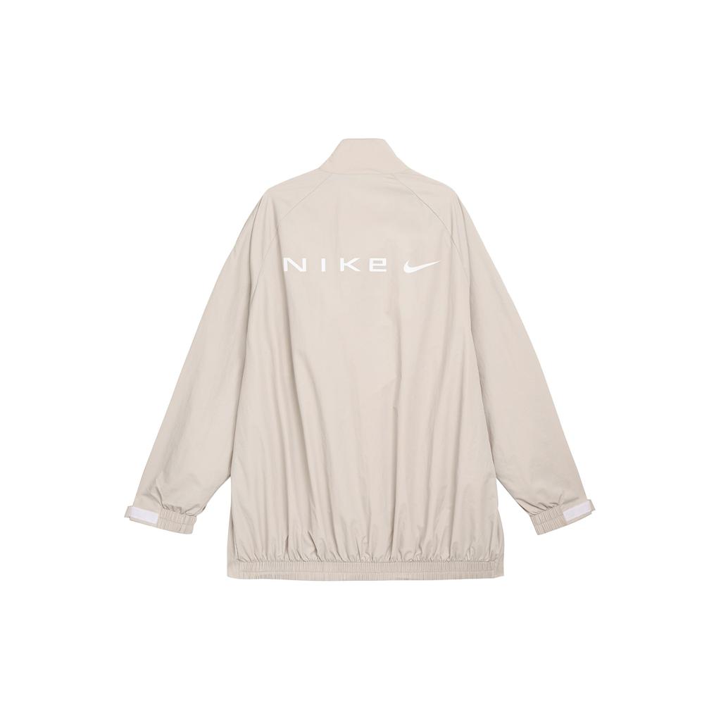 Nike Sportswear Collection Repel Oversize Comfortable Soft Knit Jacket Women Jacket Light-Iron-Ore White FV7536-014