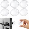 6Pcs Door Stopper Silicone Transparent Round Door Handle Protectors 4/5cm Selfadhesive Wall Door Handle Stopper Door Stopper Set