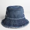 Cappello da sole vintage chic - Stile cowboy antico lavato, parasole, protezione solare, protezione per il viso, versatile, alla moda, piccolo design da pescatore, edizione coreana