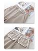 Oatmeal Acetate Wool Flannel Wide-Leg Pants - Women's 2024 Soft Cashmere Straight-Leg, Perfect for Autumn & Winter