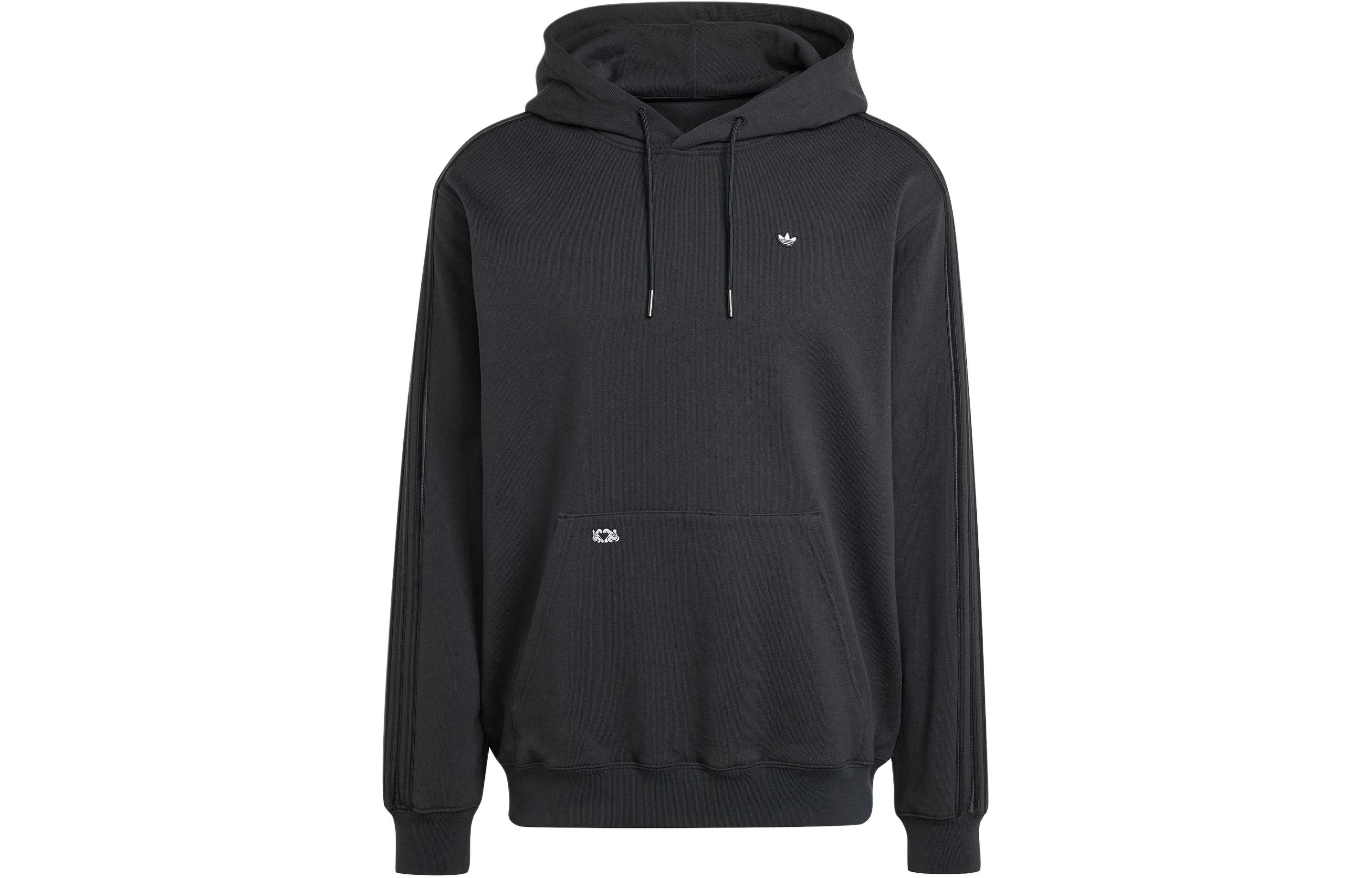 Adidas Originals x Mickey Mouse Appliqué Hoodie Sweatshirt Men s Black IY2274 S