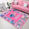 3D Stich Engel Liebe Rosa Zimmerteppich Straßenmode Teppich Schlafzimmer Wohnzimmer Fußmatte Heimdekoration Rutschfeste Fußmatten Potdemiel