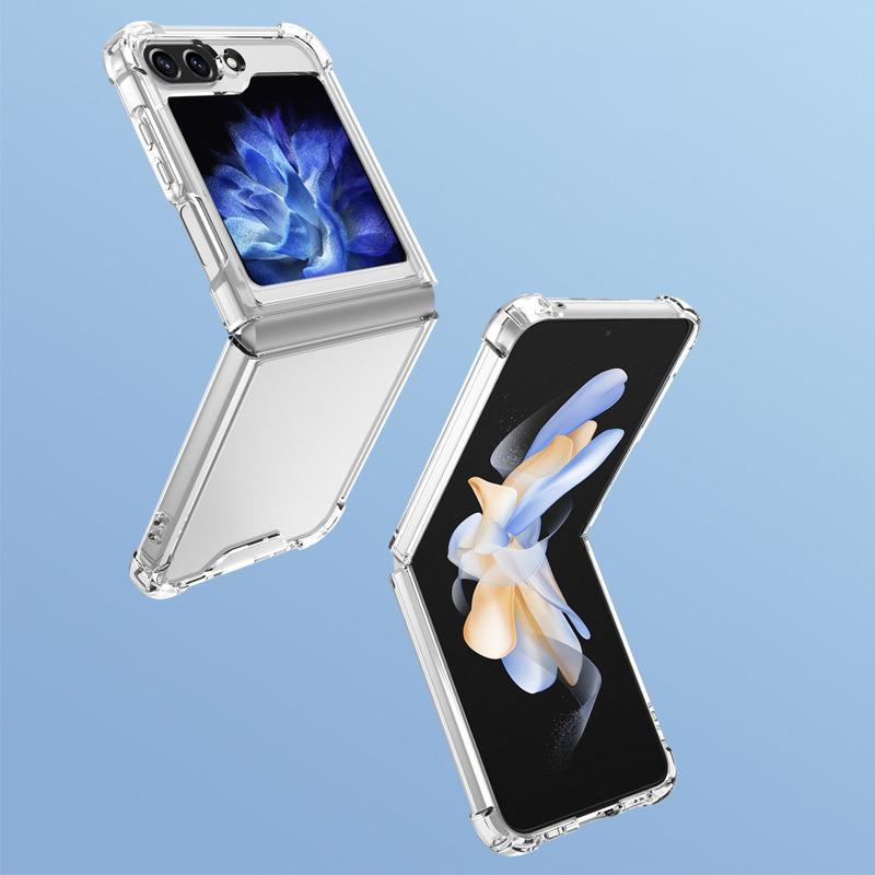 For Samsung Galaxy Z Flip7 FE 5G/Z Flip6 5G Case Transparent Hard Acrylic Phone Cover Shockproof Protection