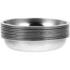 10 Pcs Stainless Steel Saucer Dessert Plates Mustard Bowls Sauce Dish Kitchen Dining Bar Tableware Serving Plates