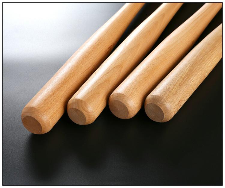 Kij baseballowy i softballowy z litego drewna bukowego: Pogrubione do użytku w nagłych wypadkach