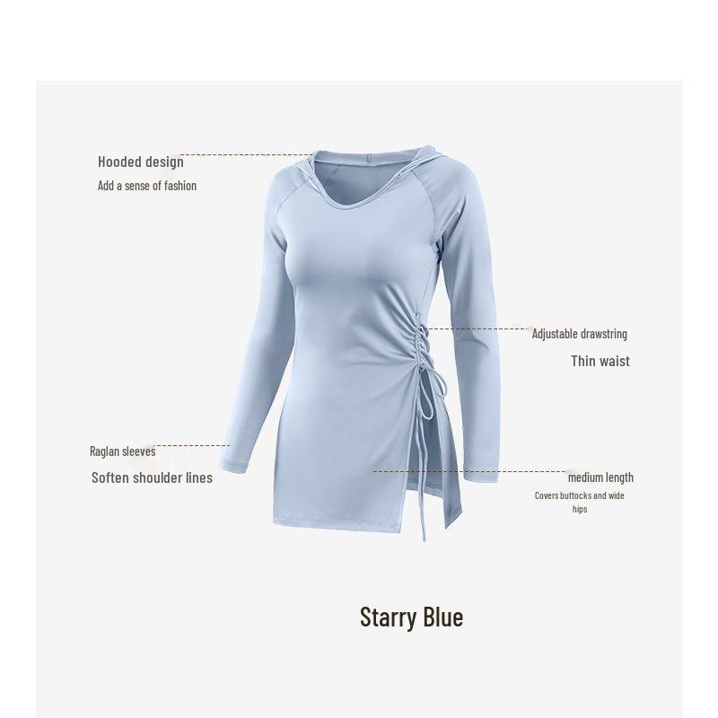 

Slim-Fit Yoga Suit with Hood - Flattering, Quick-Dry, Plus Size for Running and Pilates in Spring/Autumn 3XL