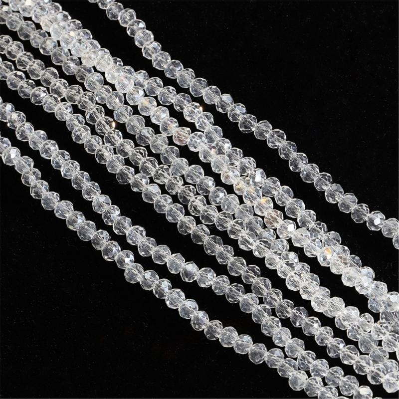 Stylowa ręcznie robiona biżuteria Szklane koraliki Funkcjonalne okrągłe koraliki Ozdoba Delikatne szklane koraliki do tworzenia różnorodnej biżuterii