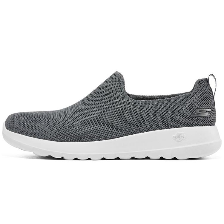Skechers Men's Go Walk Max Fabric Synthetic Leather Slip-On Low-Top Casual Shoes Sneakers Charcoal 216170-Char Cm