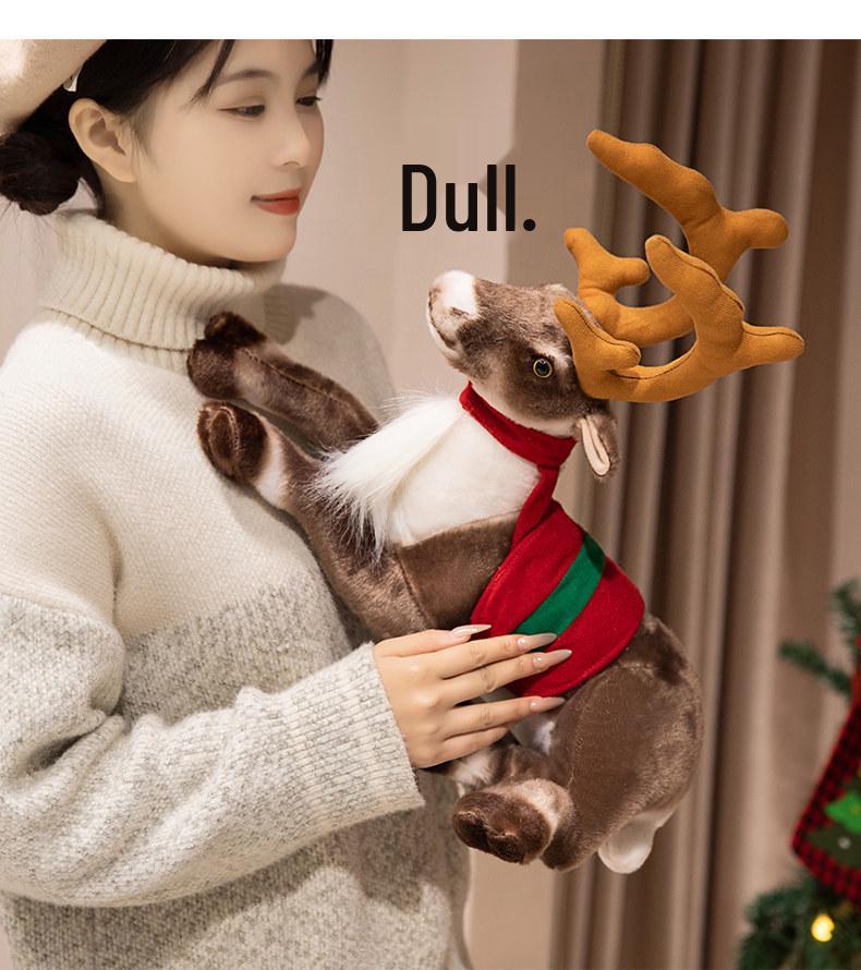 Adorable Moose & Reindeer Plush Toy - Christmas Deer Doll for Kids