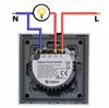 ZigBee TUYA Touch Switch 3-circuit White # L+N