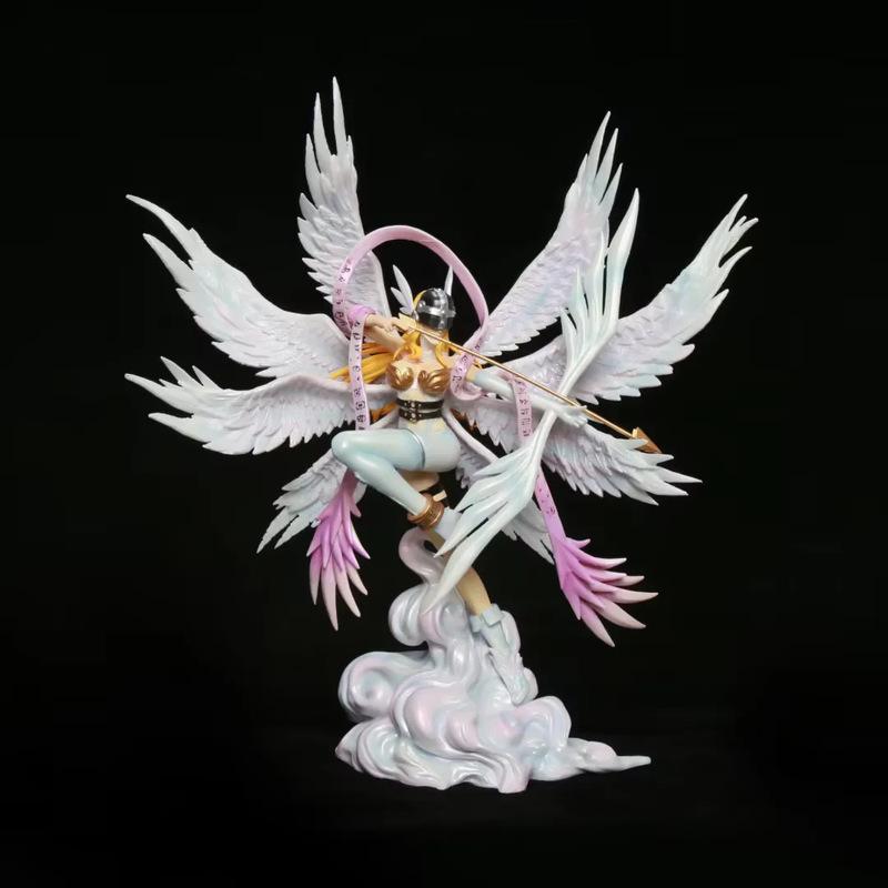28cm Digimon Adventure Anime Figure Angewomon Yagami Hikari Childhood Goddess Exquisite Desktop Ornaments Girls Gifts