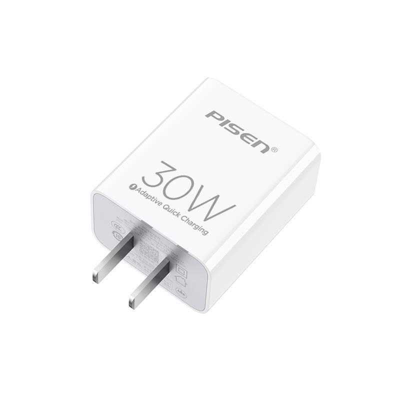 PISEN 30W Fast Charger Head with 12 Smartphone Cable for iPhone 13/14