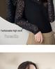 New Style Embroidered Mesh Lace Base Layer Shirt - Women's Slim Fit, Long Sleeve, Spring/Autumn Fashion Top
