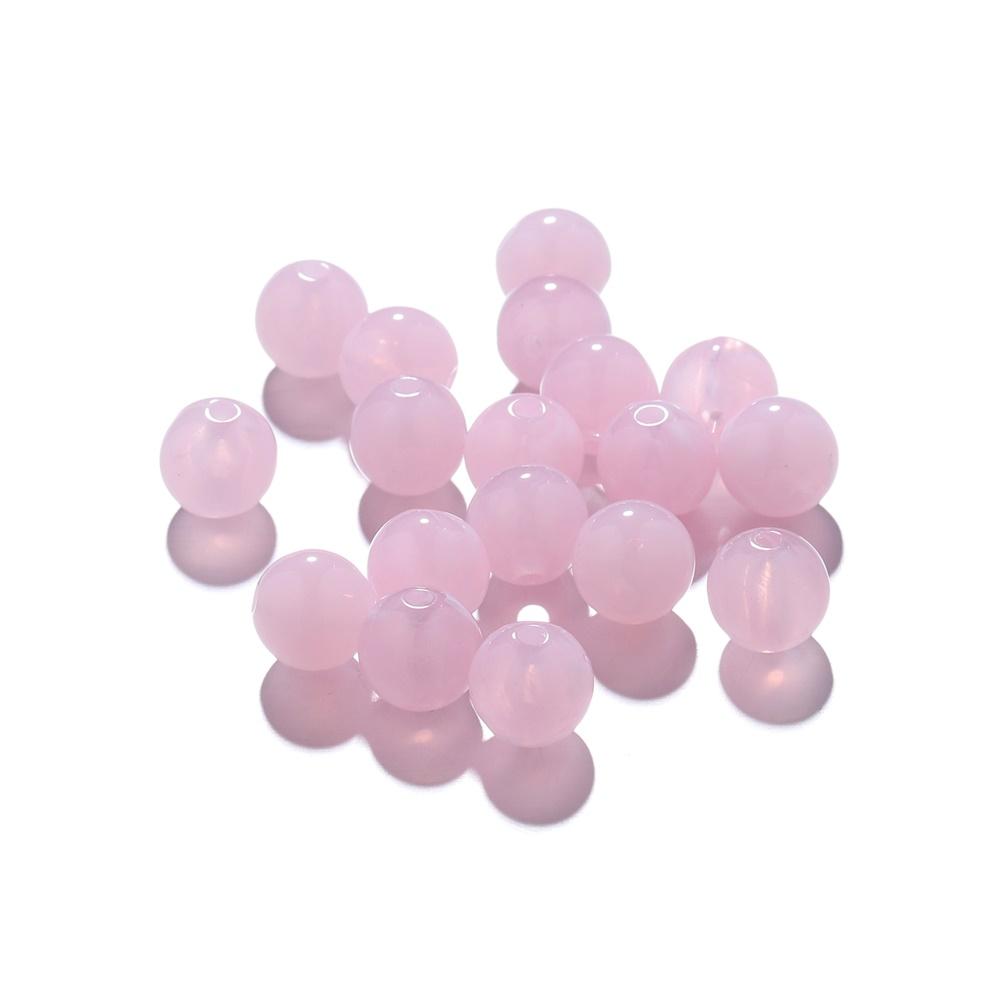 100-200Pcs Colorful Round Imitation Natural Stone Bead Loose Spacer Bead For DIY Necklace Bracelet Jewelry Making Supplies