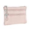 Portable PU Leather Money Coin Purse Waterproof Wear-resistant Credit Card Holoder Zipper Wallet Money Bag Women Men