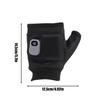 USB Electric Heating Gloves for Men Motorcycle Gloves for Outdoor Work Sports Fingerless Cycling Gloves for Driving Cycling
