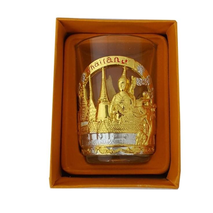 Shot Glass Alloy Steel Traditional Dance Temple Place Cup Vintage Silver Gold Color Bar Pub Club Restaurant Drinkware Bartender Tools