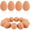 12 Pcs Mini Bouncy Balls Dog Egg Toys Soft Rubber Bouncing Brown Fake Eggs Bulk For Party Favors Funny Pet Toy (55 Mm/2.16 Inch)