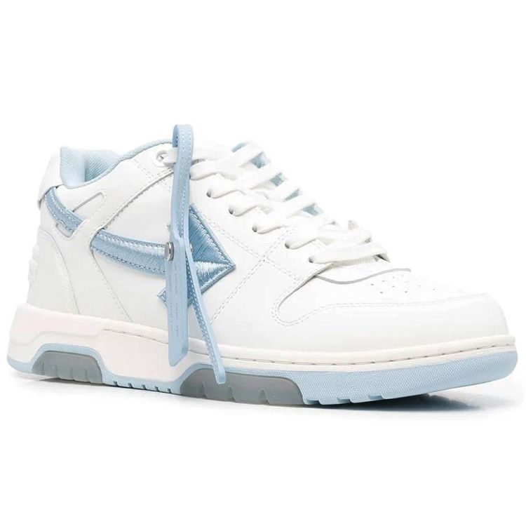 Off-White Out of Office White Light Blue Men Sneakers OMIA189S22LEA0060145
