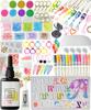 Saya Kobo Resin Kit for Kids, Beginners, Parent-Child Set, Silicone Mold, Resin Pen, Light, Gift Set, Starter Kit, Resin Liquid, Alphabet Mold, Inclus