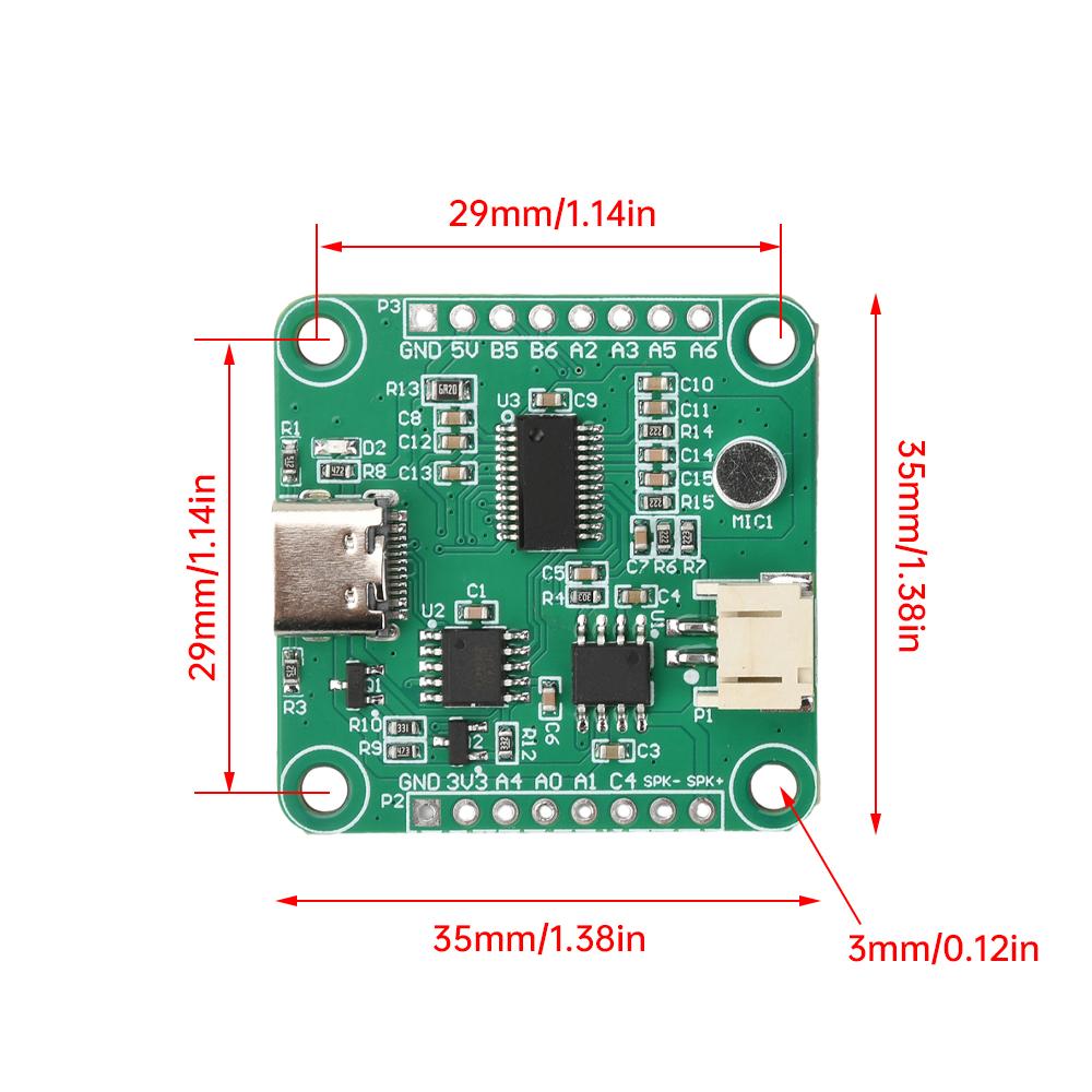 MCU SNR9912VR Offline Voice Recognition Development Module Support AI Deepseek Secondary Development and GPIO port Control DC 5V
