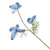 Three-Head Butterfly Artificial Flowers for Wedding Decorations and DIY Floral Arrangements