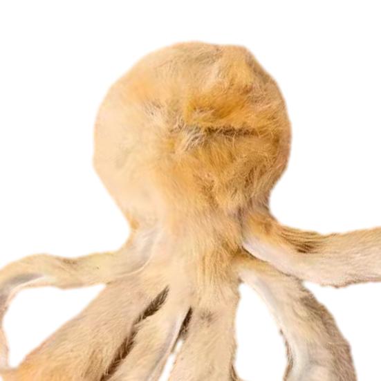 Fluffy Cat Toy with Octopus Shape Soft Non-Shedding Rabbit Fur Toy Interactive Play And Anxiety Relief Cat Chew Toy