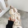 Bandolera de mujer con violín creativo, mochilas pequeñas de cuero PU para mujer, bolso de hombro a la moda con hilo de diseño de lujo