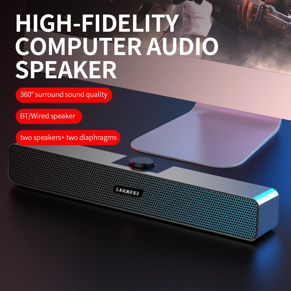 E 350BS BT Speaker High Fidelity Computer Audio Speaker Multifunctional 4D Stereo Loudspeaker Computer Desktop Speaker