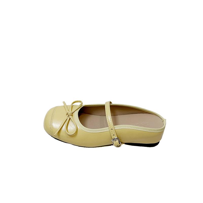 Fashion Summer Women Cover Toe Mules Slippers Fashion Butterfly-knot Slide Ladies Elegant Dress Slip On Shoes