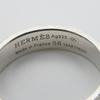 Used HERMES Ring Collier De Cyan PM EU#57 58 Silver925 5.0g Silver Studs
