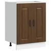 Vidaxl Sink Cabinet, Kalmar, Brown Oak, 60X46X81.5 Cm