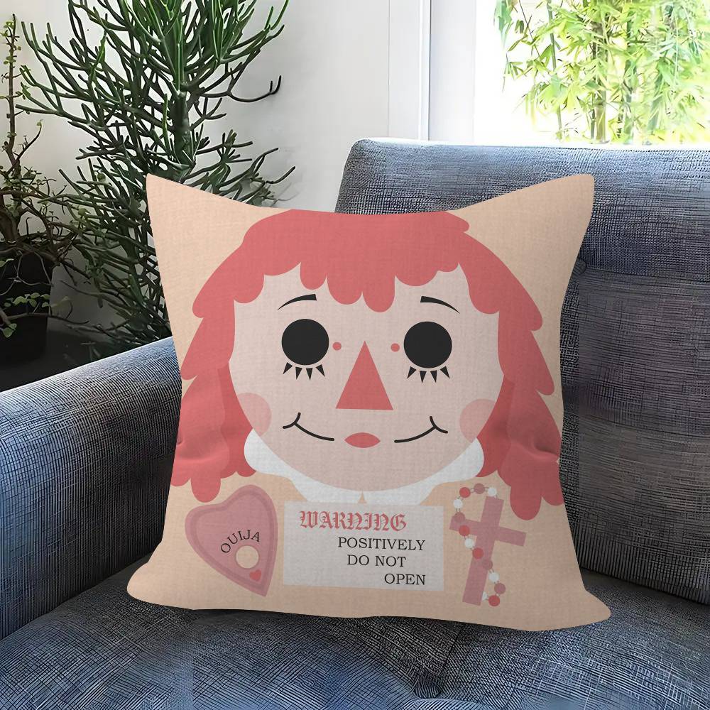 Popular AAnnabelle Horror Movie Cushion Cover 30x50 Polyester Sofa Cushions Decorative Pillows Home Decoration Pillowcover