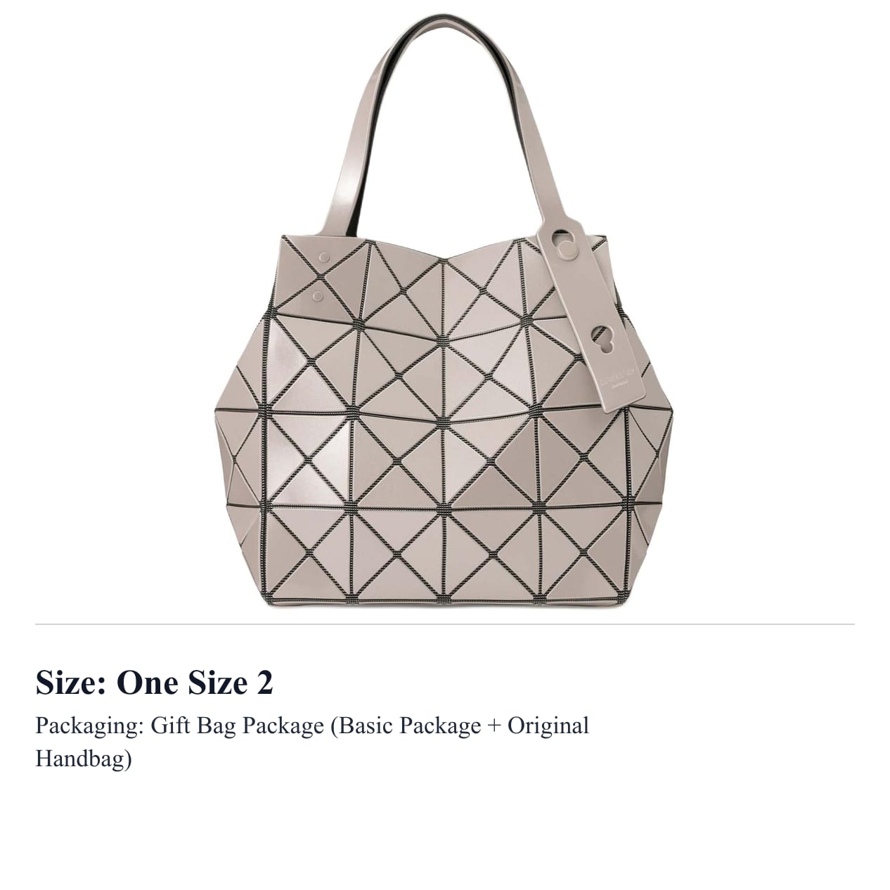 ISSEY MIYAKE CARAT PVC Shoulder Bag