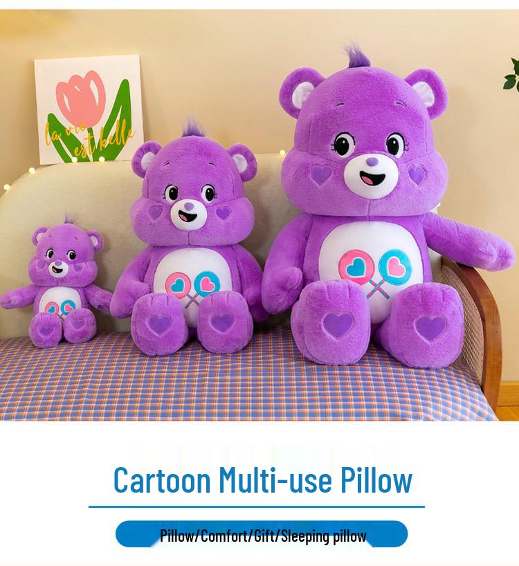 Creative Rainbow & Angry Bear Plush Toy - Cartoon Doll, Perfect Children's Birthday Gift