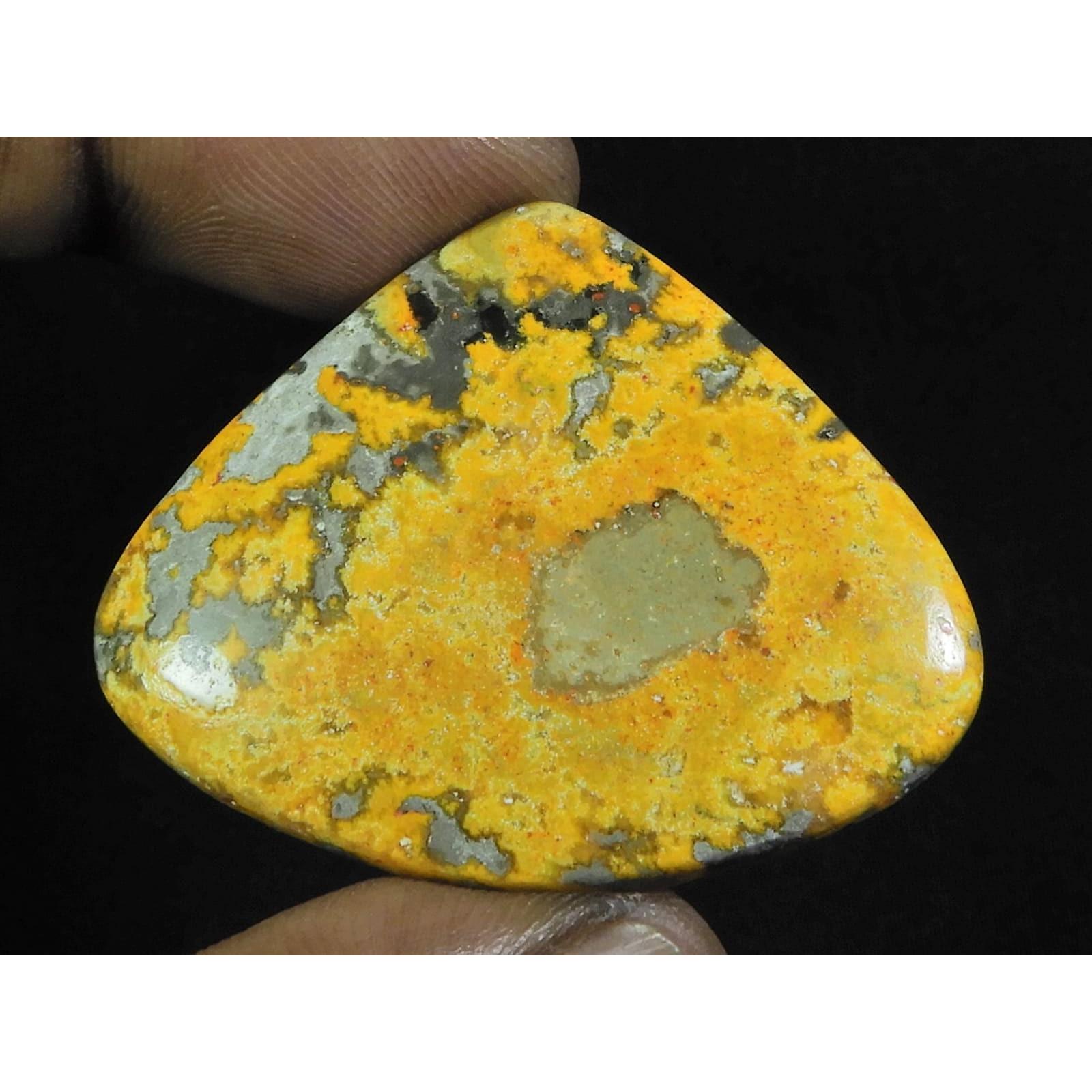 

35X43X06MM Натуральный Яшма Шмель Груша Кабошон Свободный Драгоценный Камень 58 Карат. Д-84