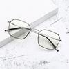 Literary Retro Square Glasses Frame Thin Metal Glasses Men Women Myopia UV Protection Diopter -0.5 -1.0 -1.5 -2.0 To -6.0