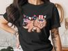 Patriotic Triceratops T-Shirt, 4th of July Dinosaur Tee, Cute American Flag Dino Shirt, Kids Independence Day Gift, USA Pride Apparel
