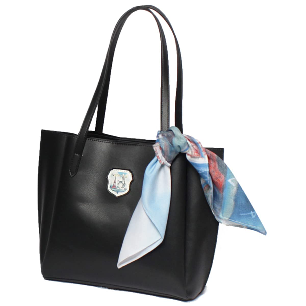 

WACHIFIELD T2O Tote Bag WTGC-03, Synthetic Leather Tote Bag, Women s, Black, Size: 28cm W x 26cm H x 12cm D