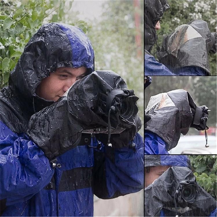 Scratch Resistant DSLR Weather Cover Elastics Bottom Band AntiMoisture Coating For Snow Sports Beach Photography Construction