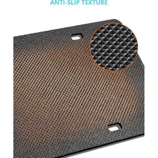 License Plate Anti Rattle Pads 2 Pack - EVA Foam Shockproof Padding For Noise Reduction & Protection, Universal Fit 12X6 US Cars/SUVs (Pads)