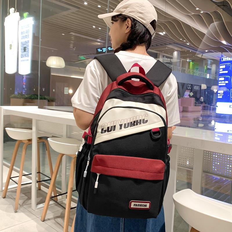 New Japanese Literary School Bag Outdoor Leisure Backpack Simple Large Capacity Junior High School Students Backpack