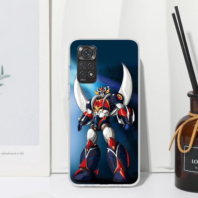 M-Mazinger Z Anime Phone Case For Xiaomi Redmi Note 13 14 12S 11S 10S 12 11E 10 Pro Plus 11T 9S 9 8T 8 7 Art Fundas Back Cover