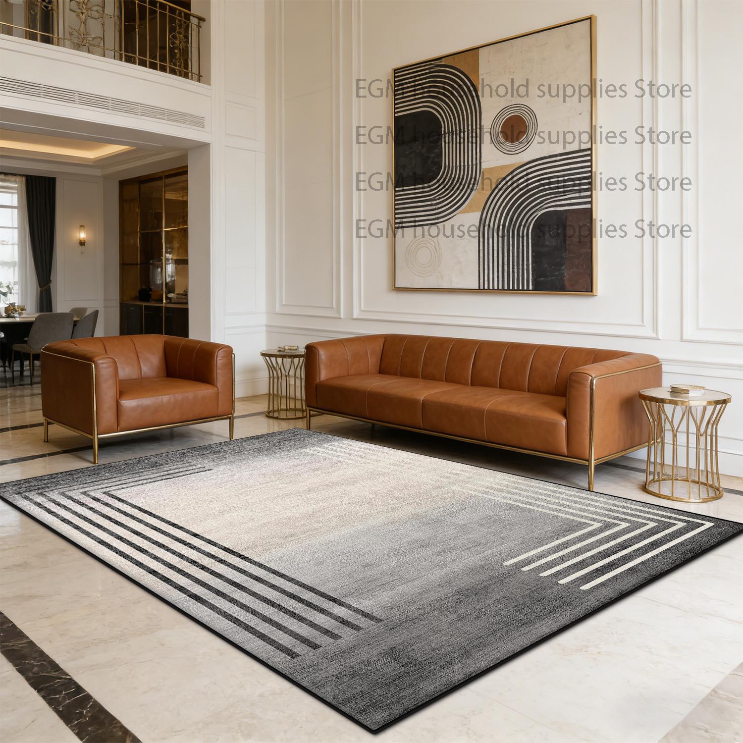 

Luxury soft Rug Modern Living Room Decoration Bedroom Anti-slip Bedside Soft Carpet Washable foldable Cloakroom Floor Mat study 60x90cm