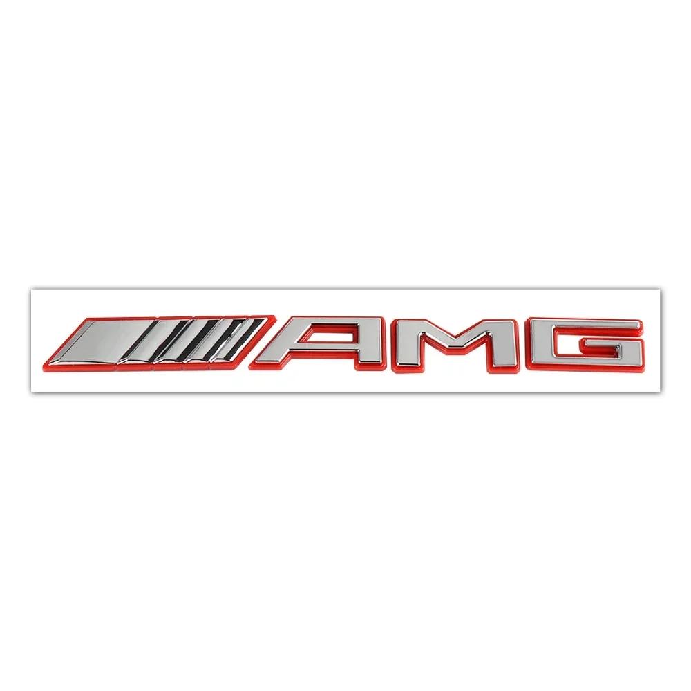 For Mercedes Benz 1pc 3D ABS Car Rear Trunk Badge Decal Letters Sticker For Mercedes Benz AMG A B C E G CLA C63 C63S E53 GT SLK