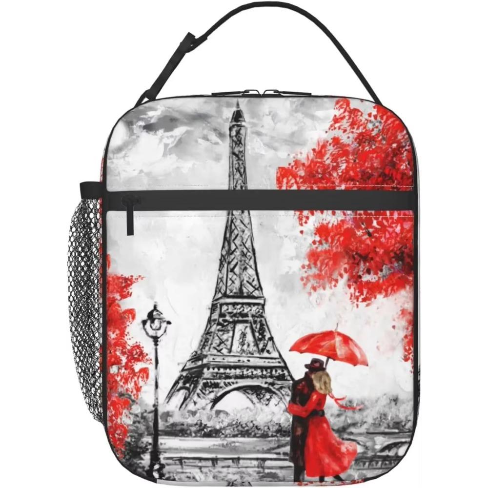 Lunch Bags  Eiffel Tower Lunch Box for Men Women Insulated Reusable Portable Lunch Tote Adults Lunch Bag for Office