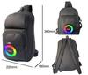 Multifunctional Backpack with Bluetooth Speaker, Power Bank, LED Lights, and Long Battery Life for Outdoor Adventures and Mountaineering.