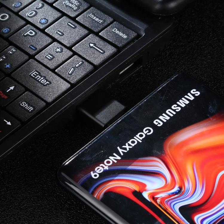 Adapter aus Aluminiumlegierung, Typ-C-/USB-C-Stecker auf USB 3.0-Stecker (Schwarz)