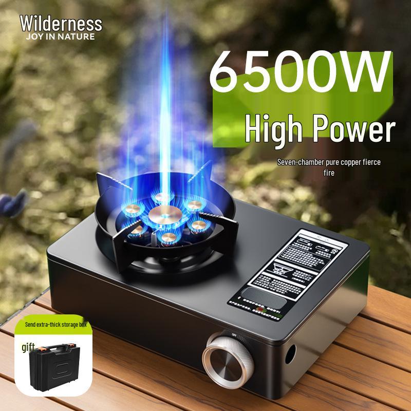 Windproof Portable Outdoor Butane Cassette Stove for Tea and Cooking