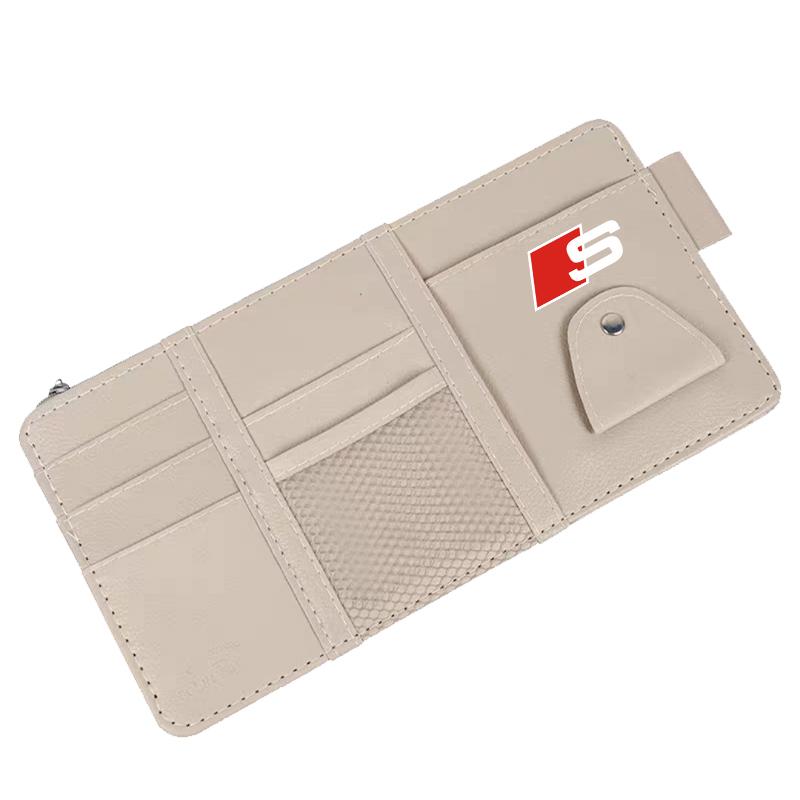 

Автомобильный солнцезащитный козырек Точечный тип Многофункциональная сумка для хранения Автоаксессуары для Audi Q7 Q3 Q5L Q2L S4 S5 S6 S7 S8 A6L A4L A3 A4 A7 A5 RS3 RS4 B6 B8 B7 sline бежевый